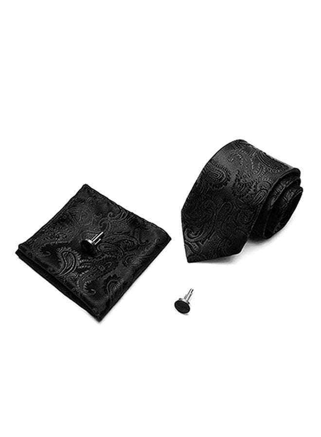 Sharpdo Polyester Necktie Set Black  - Image 1