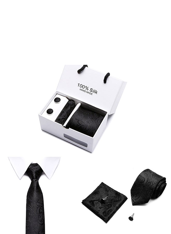 Sharpdo Polyester Necktie Set Black  - Image 3
