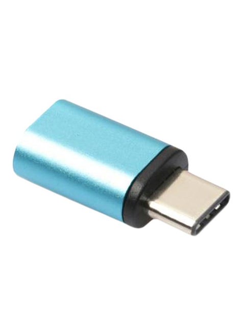 Micro USB To Type-C Adapter Blue
