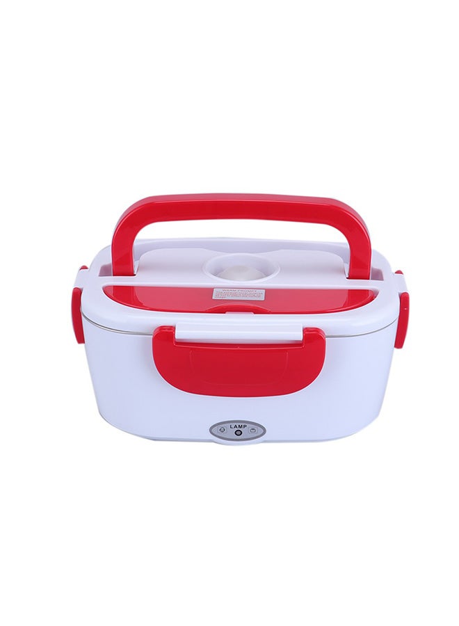 Multifunctional Portable Electric Heating Lunch Box Red/White 9.37 x 6.69 x 4.25inch  - Image 1