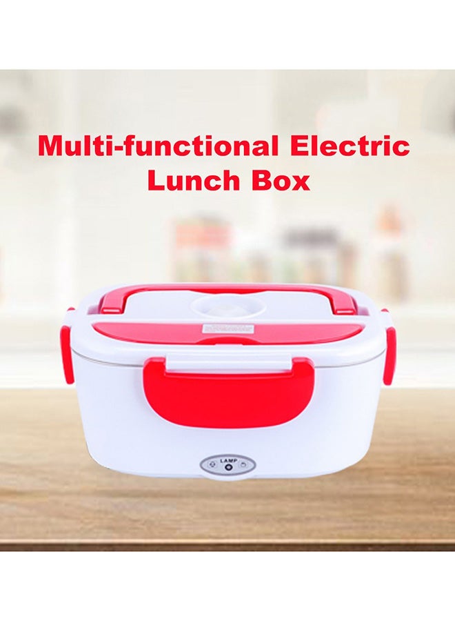 Multifunctional Portable Electric Heating Lunch Box Red/White 9.37 x 6.69 x 4.25inch  - Image 2