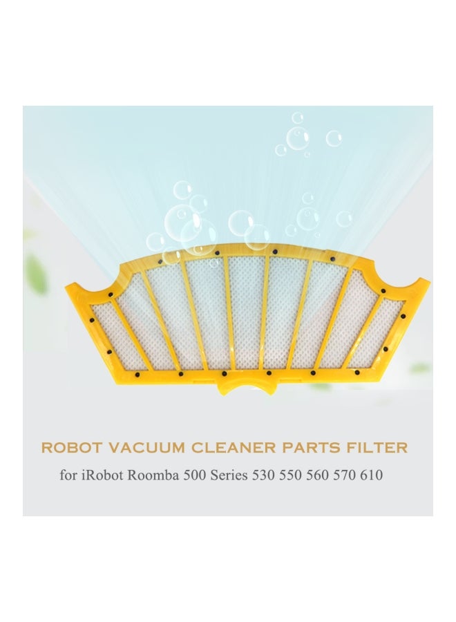 Vacuum Cleaner Filter Replacement Yellow/White 14.00cm  - Image 2