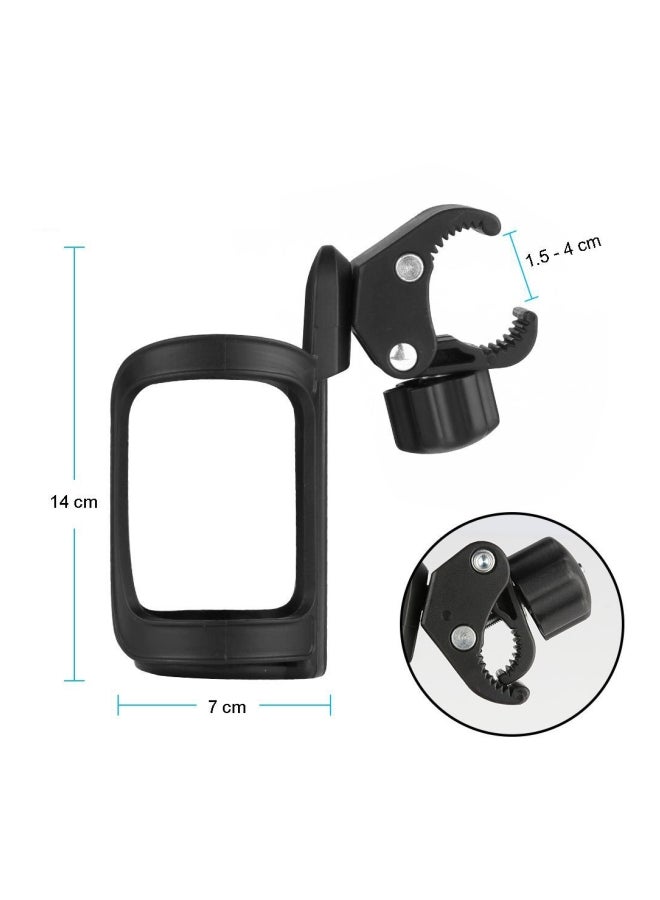 Universal Pram Cup Holder Black 14x7x5cm - Image 2