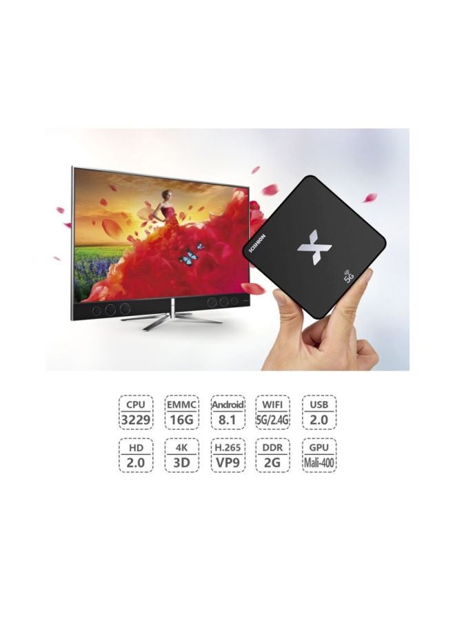 Android 8.1 Smart TV Box WI-1 Black