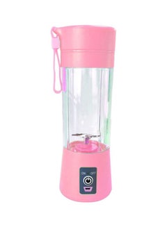 Portable Fruit Juicer Pink/Clear 23x7.8x7.8cm