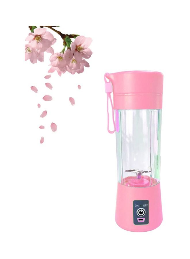 Generic - Portable Fruit Juicer Pink/Clear 23x7.8x7.8cm - Image 1