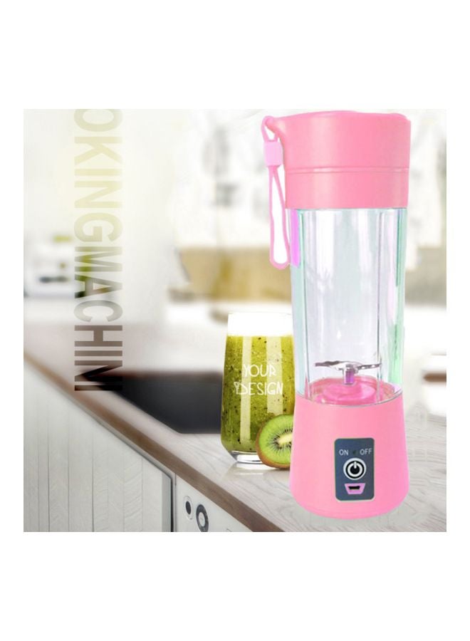 Generic - Portable Fruit Juicer Pink/Clear 23x7.8x7.8cm - Image 1