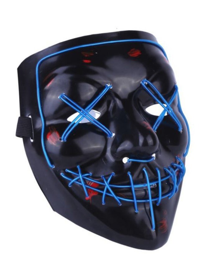 Beauenty - EL Wire LED Halloween Glowing Mask 16 x 19.5inch - Image 1