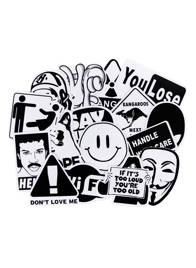 100 قطعة من الملصقات الجدارية الشفافة المضادة للماء متعدد الألوان 0.092كيلوجرام - Image 1