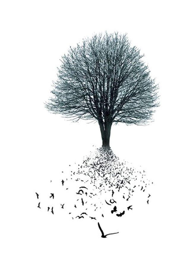 سانرليان ملصقات وشم مؤقت غير حقيقي مضاد للمياه من قطعتين رمادي