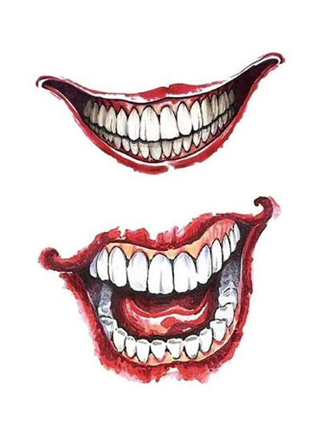 سانرليان ملصقات وشم مؤقت غير حقيقي مضاد للمياه من قطعتين متعدد الألوان