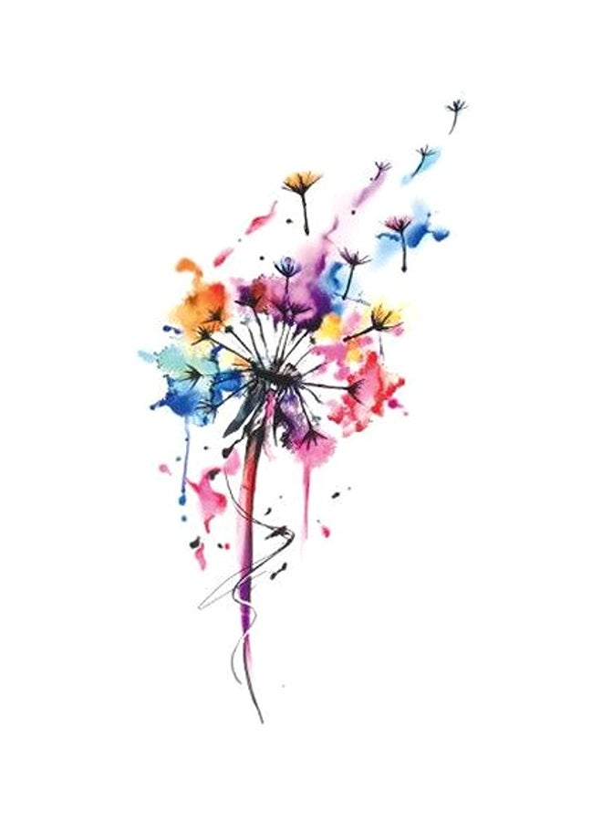 سانرليان ملصقات وشم مؤقت غير حقيقي مضادة للماء من 5 قطع أزرق