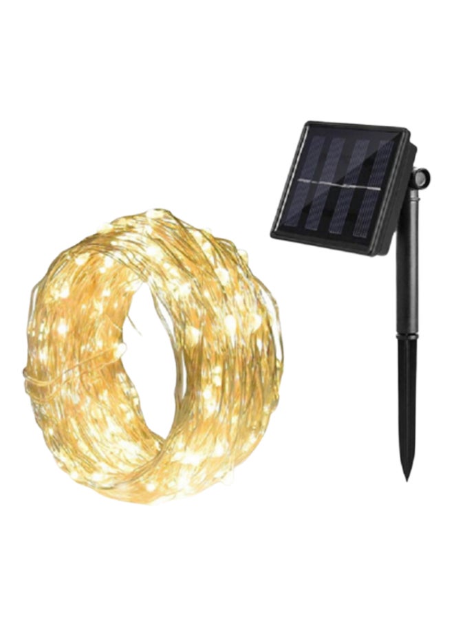 Generic 100LED 8 Modes Solar Outdoor String Lights Warm White 10meter  - Image 1