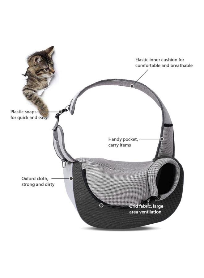 Generic Pet Sling Carrier Grey/Black 30cm  - Image 2
