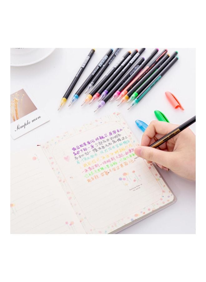 Generic - 48 Color Students Durable Portable Smooth Long Lasting Glitter Gel Pen Set Writing Tool Multicolour - Image 1