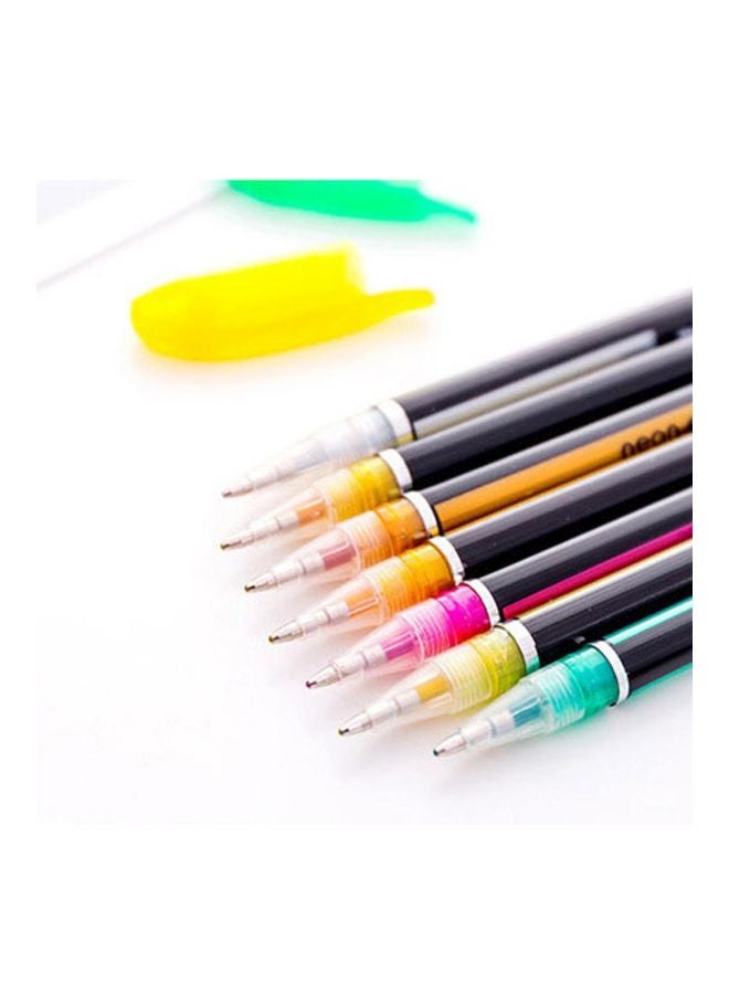 Generic - 48 Color Students Durable Portable Smooth Long Lasting Glitter Gel Pen Set Writing Tool Multicolour - Image 1