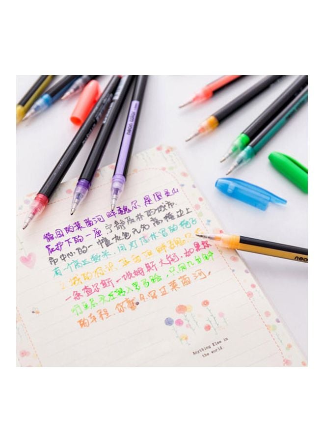 Generic - 48 Color Students Durable Portable Smooth Long Lasting Glitter Gel Pen Set Writing Tool Multicolour - Image 1