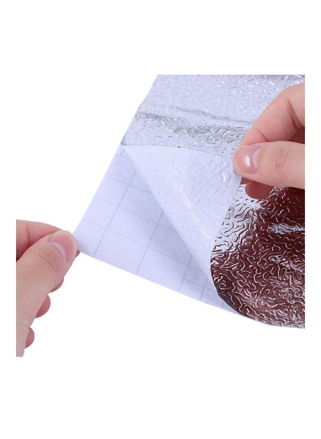 Durable Soft Kitchen Oil-proof Moisture-proof Solid Aluminum Foil Paper Silver 40 x 200centimeter - Image 5