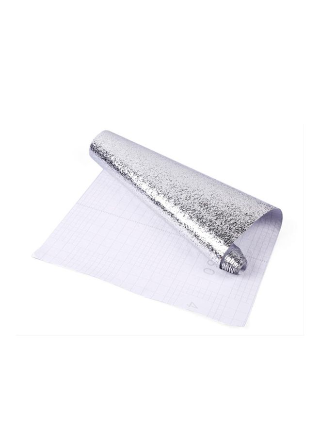 Durable Soft Kitchen Oil-proof Moisture-proof Solid Aluminum Foil Paper Silver 61 x 300centimeter - Image 2