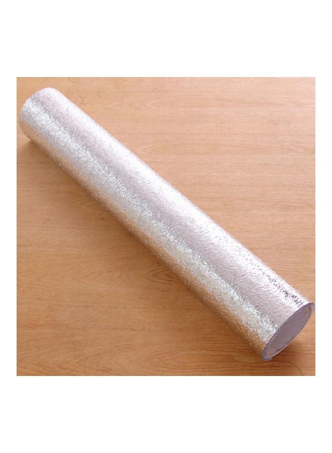 Durable Soft Kitchen Oil-proof Moisture-proof Solid Aluminum Foil Paper Silver 61 x 300centimeter - Image 3