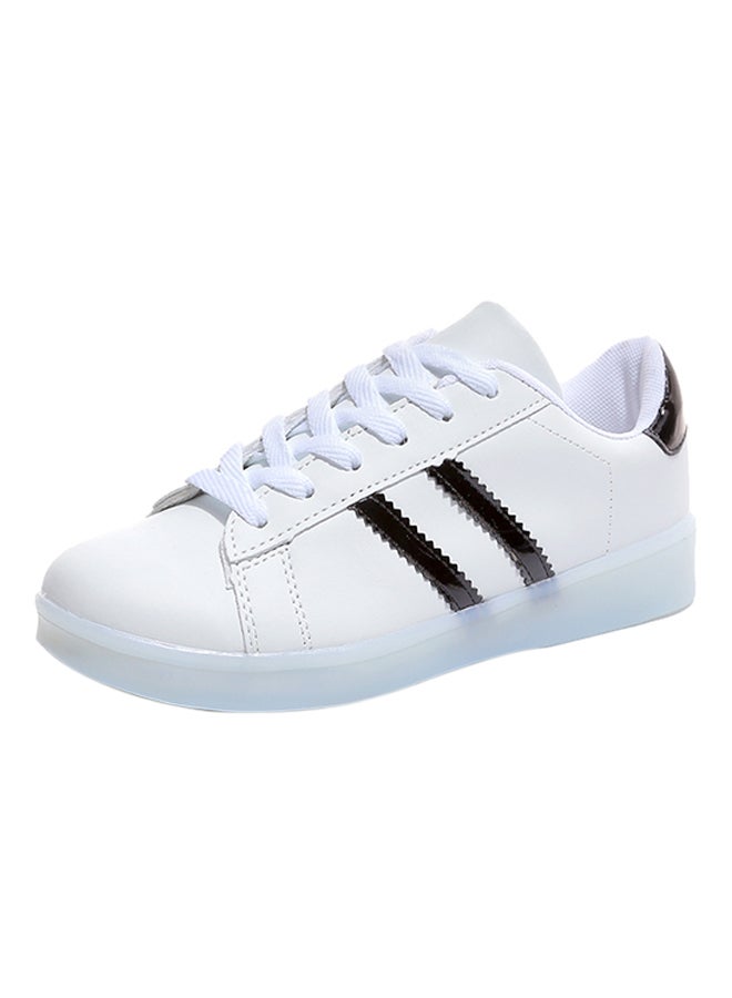 LED Flashing Lights Low Top Sneakers White  - Image 1