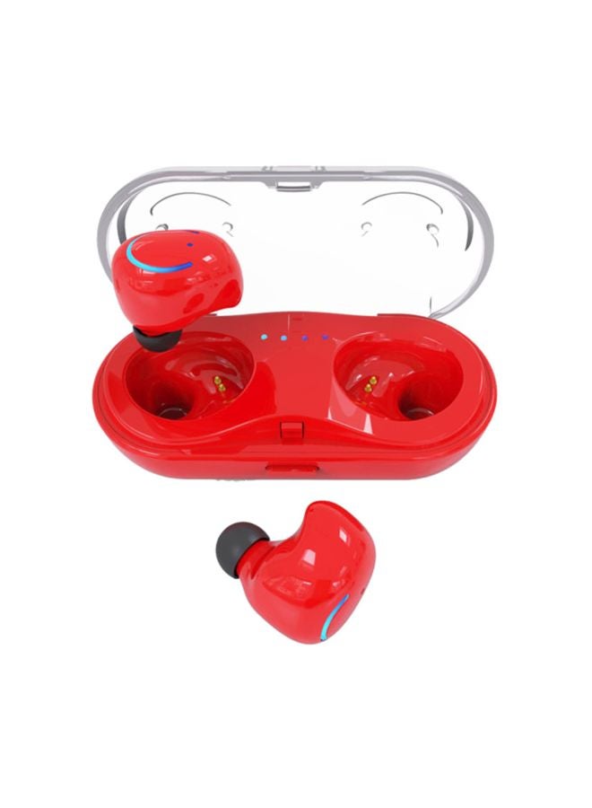 Bluetooth Wireless Stereo In-Ear Earbuds With Charging Box Red - Image 3