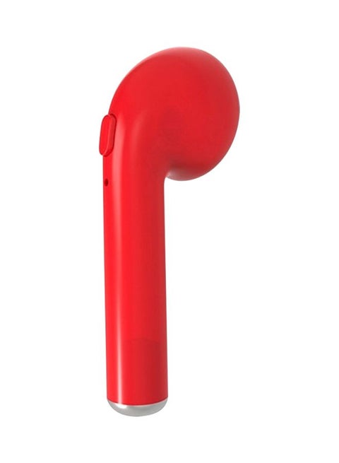 Bluetooth In-Ear Headset With Mic Red