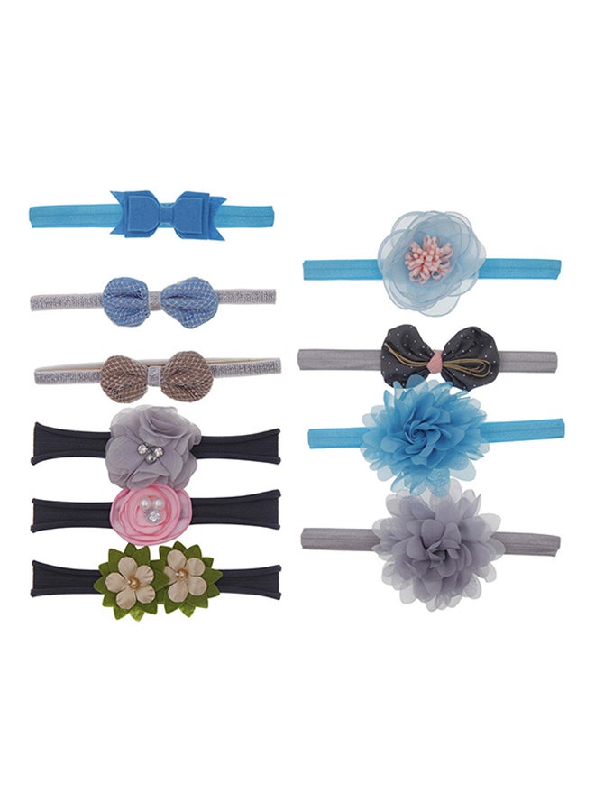 10-Piece Kids Floral Headband