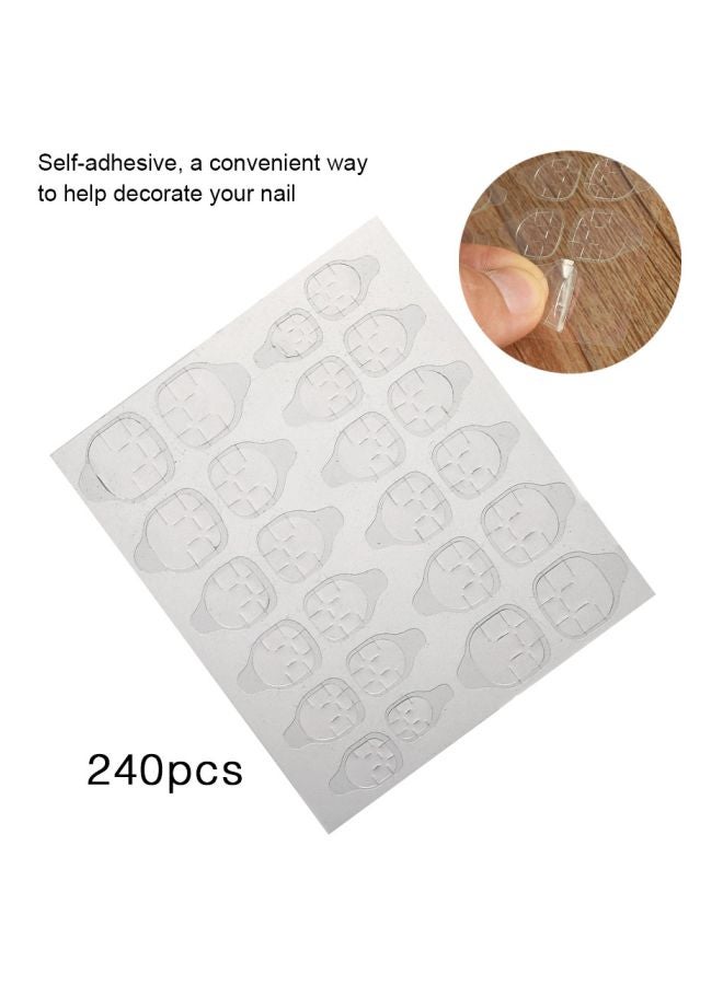 240-Piece Nail Adhesive Glue Tapes Clear - v1558788668/N25985726A_5