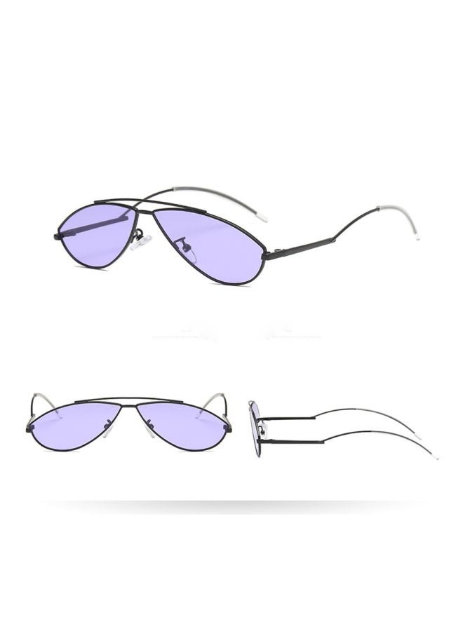 Rapper Irregular Oval Vintage Sunglass - Image 2