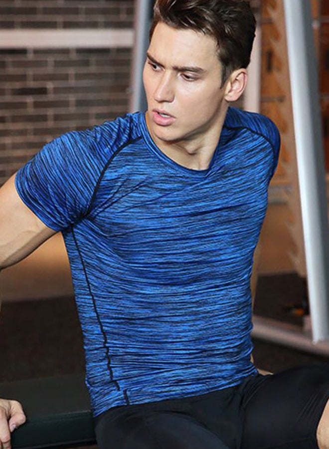 LIXADA Baselayer Sport T-Shirt Blue - Image 1