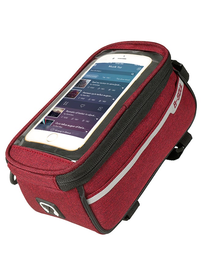 B-SOUL Bicycle Top Tube Phone Bag With Headphone Hole 155grams - Image 1