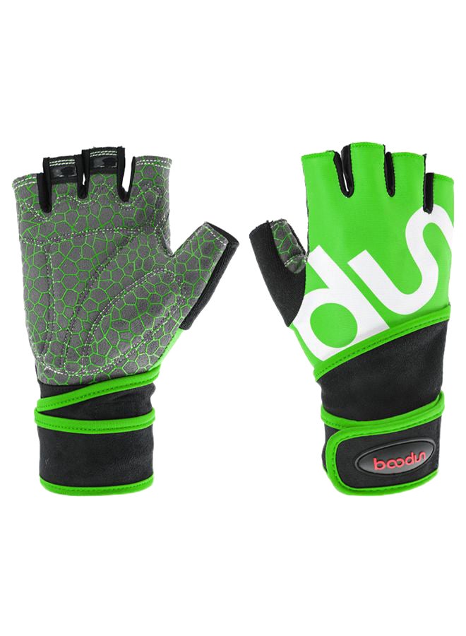 بودون قفاز لرفع الأثقال بتصميم يُغطي نصف الإصبع 114جرام