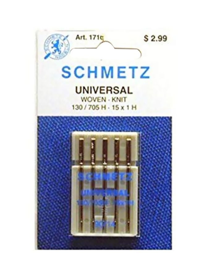 Schmetz 25-Piece Sewing Machine Universal Needle Silver 6x4x0.5inch 