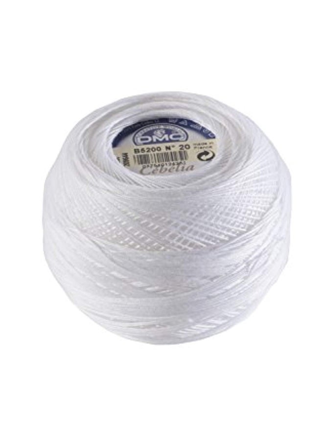 DMC Cebelia Crochet Cotton Thread White 2x2.5x2.5inch - Image 1