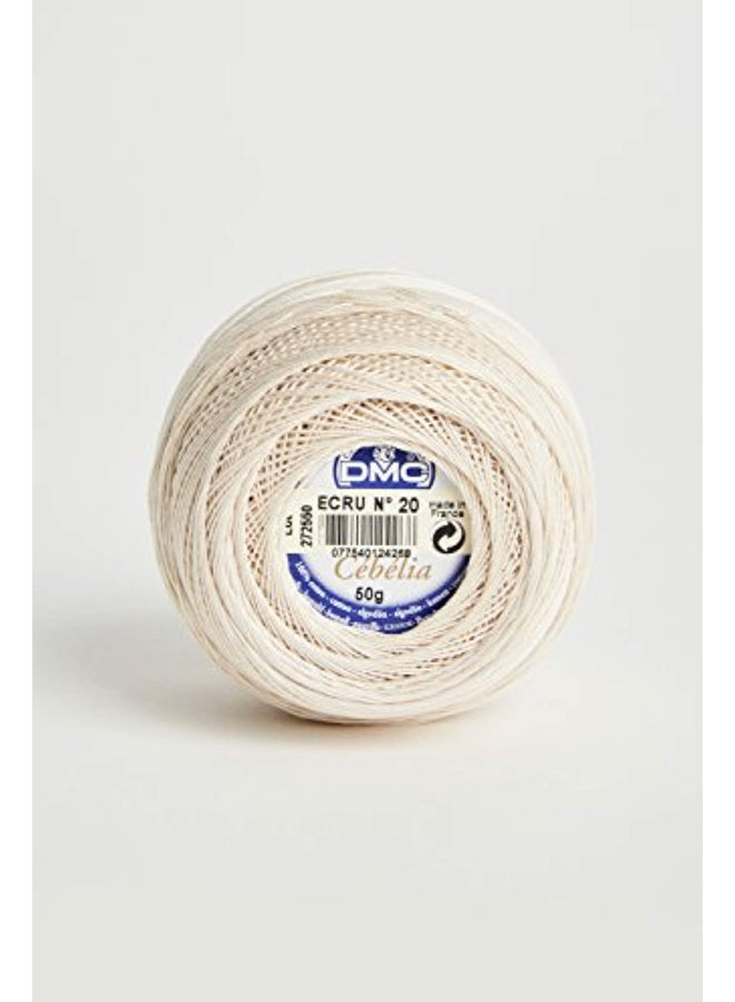 DMC Cebelia Crochet Cotton Thread White 2x2.5x2.5inch - Image 2