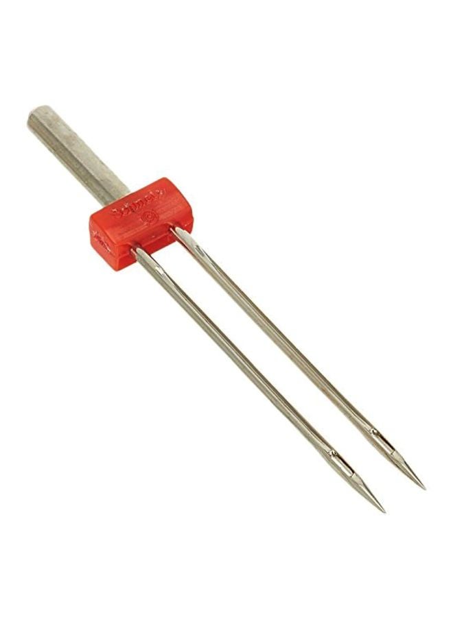 Schmetz Double Metallic Machine Needle Silver/Red  - Image 1