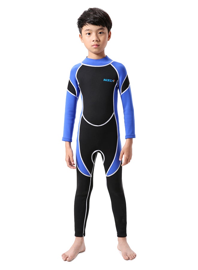Hisea Kids Neoprene Diving Wetsuit Boys Girls Swimsuits Long Sleeve UV Protection Back Zipper Swimwear 640grams - Image 1
