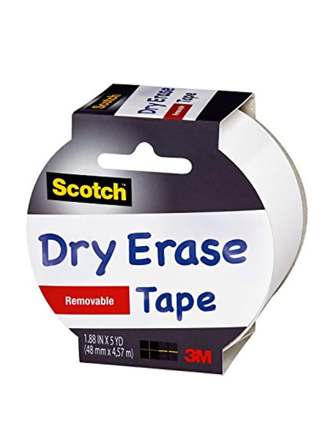 Scotch  Dry Erase Tape White
