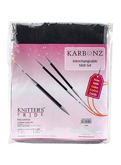 Interchangeable Needles Midi Set Black/Silver