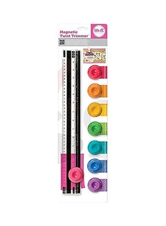 Magnetic Twist Trimmer Combo Pack Clear/Black/Red