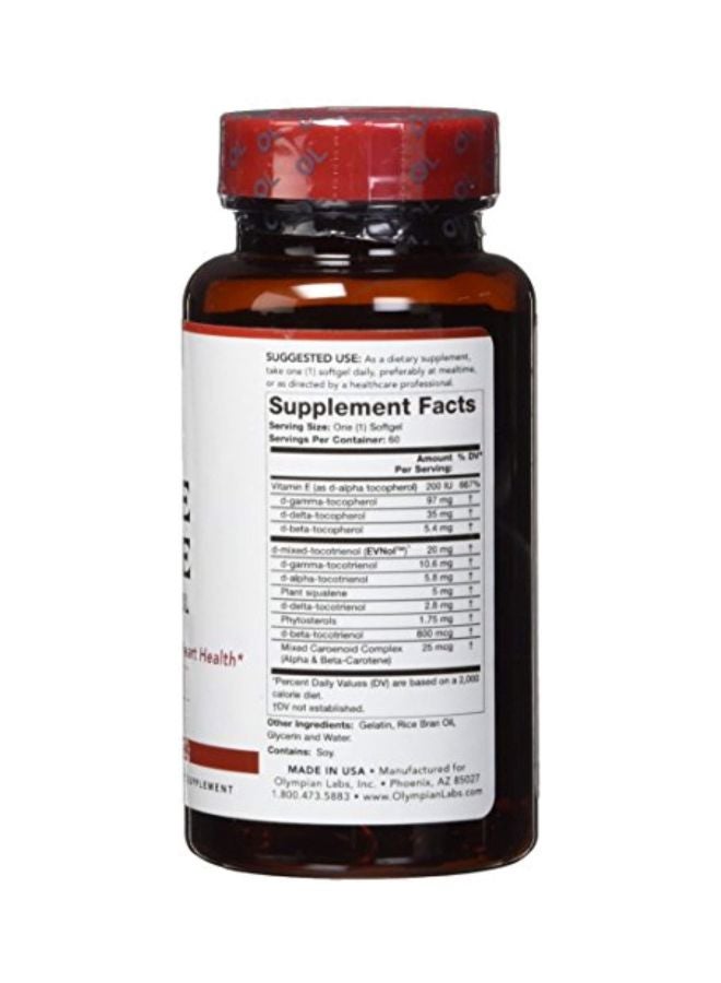 Olympian Labs Vitamin E Complete - 60 Softgels  - Image 2