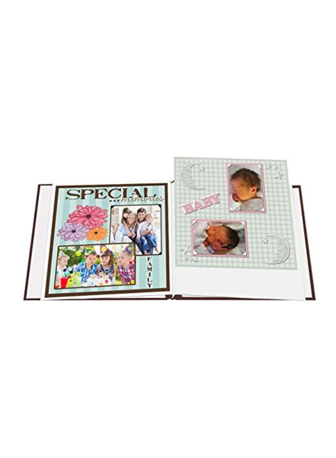 Pioneer - Baby Owl Printed Bound Scrapbook Album Brown/Green 12x12inch - Image 1