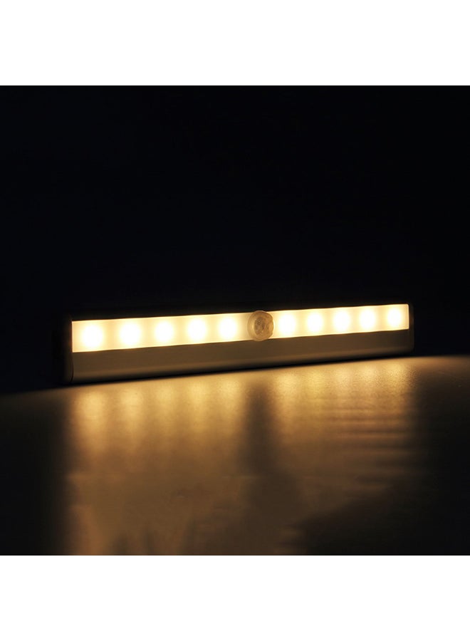 مصباح ساطع بـ10 لمبات LED مزود بمستشعر للحركة بالأشعة تحت الحمراء السلبية أبيض دافئ  - Image 3