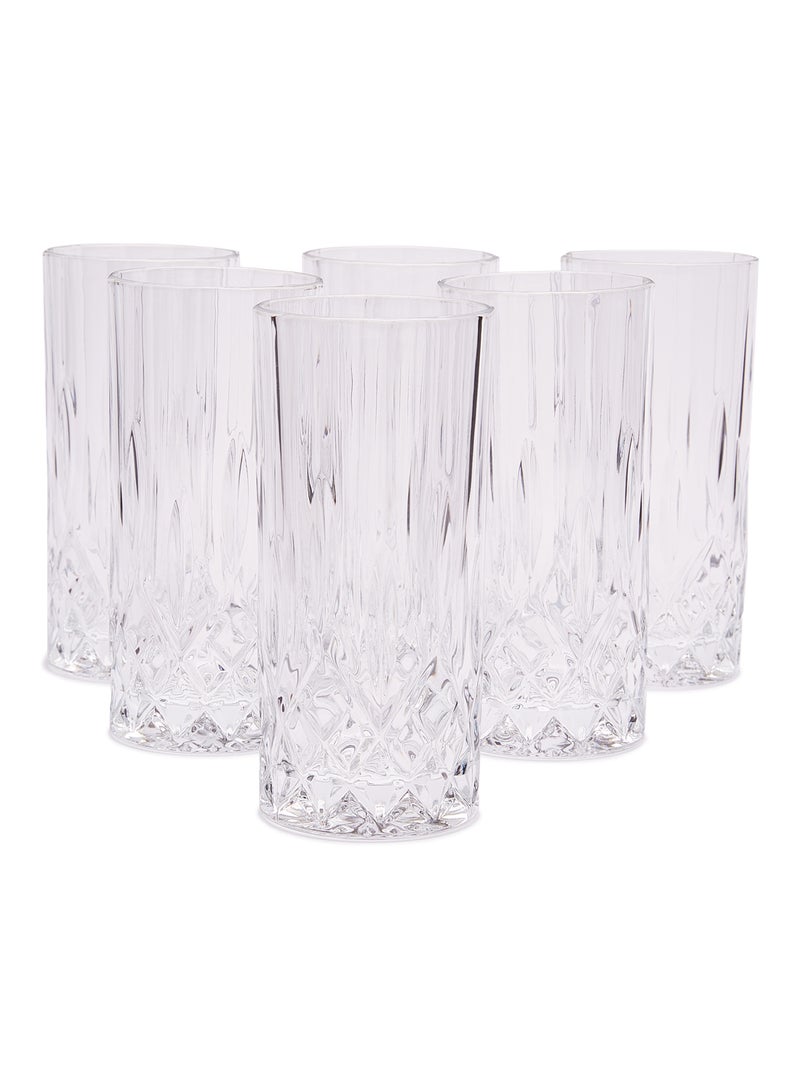 RCR 6-Piece Opera Hi Ball Tumbler Set Clear 350ml - Image 1