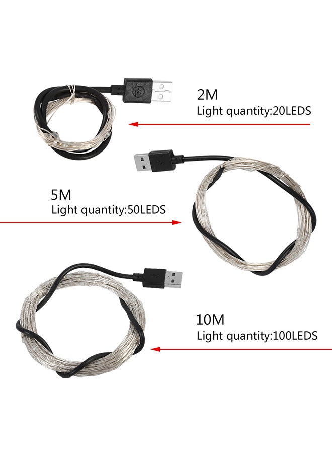 سلسلة مصابيح سلكية من 20 ضوء LED أزرق  - Image 2