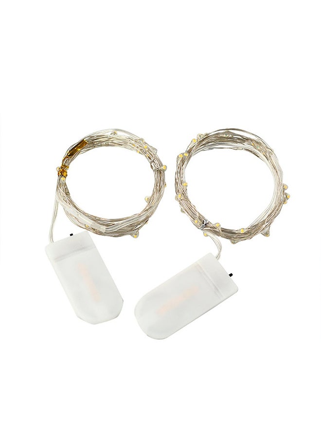 آي كوكو شريط إضاءة LED بسلك نحاسي مزود بزر أبيض دافئ - Image 1