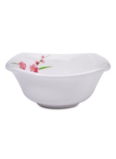 HVR Spring Blossom Square  Bowl White 15cm  - Image 1