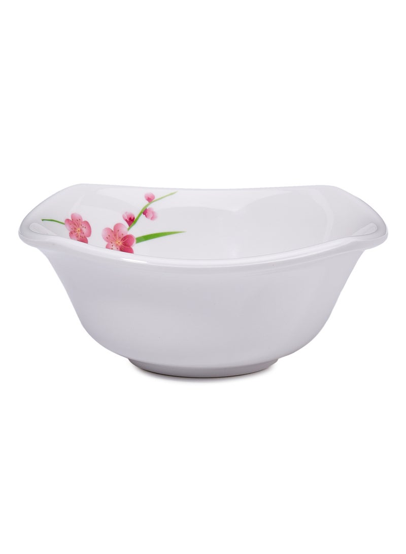 HVR Spring Blossom Square  Bowl White 15cm - Image 1