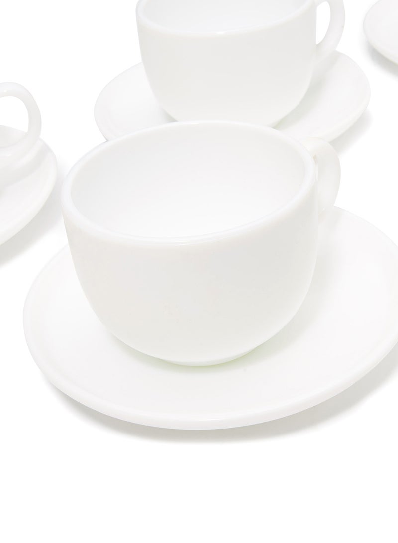 12-Piece Plain Cup And Saucer Set White 220ml - v1558857865/N21129733A_2